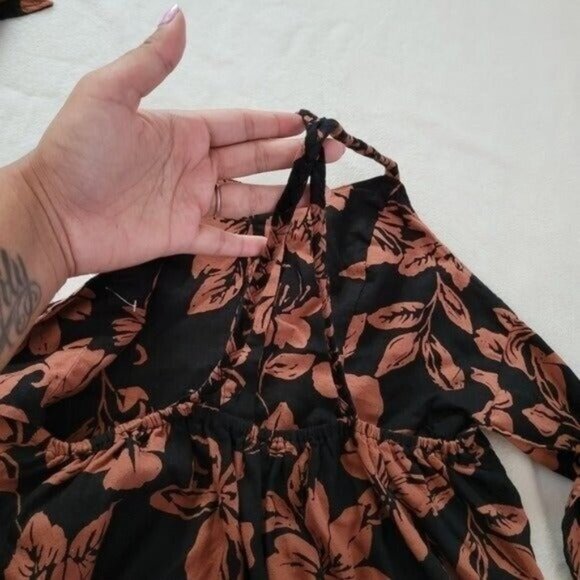 NWT Free People Perfect Sundress Dark Combo Midi Dress Size Small - Picture 10 of 12